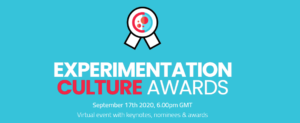 Lees meer over het artikel Experimentation Culture Awards: 17 september – gratis online event